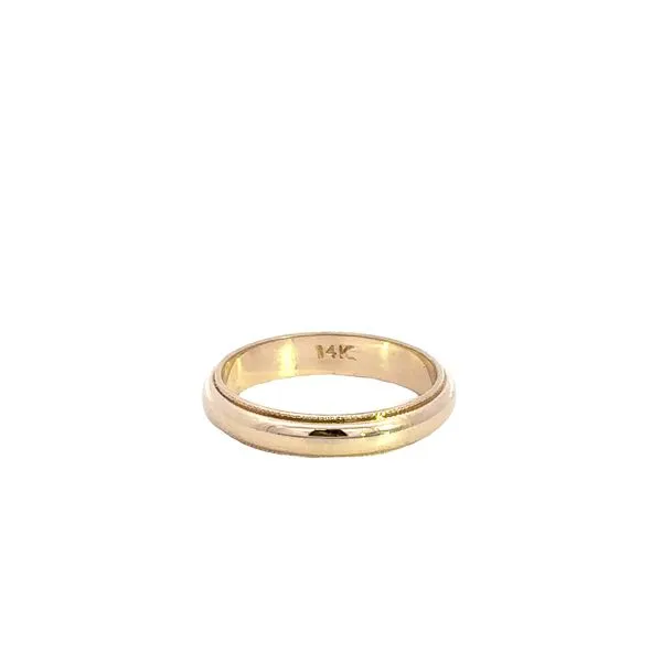 Estate 14KY 4mm Milgrain Edge Band Kiefer Jewelers Lutz, FL