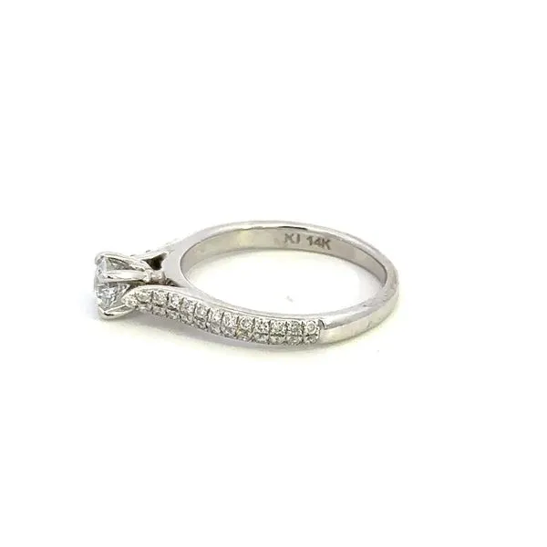 Estate 14KW .55CTW Diamond Engagement Ring Image 3 Kiefer Jewelers Lutz, FL