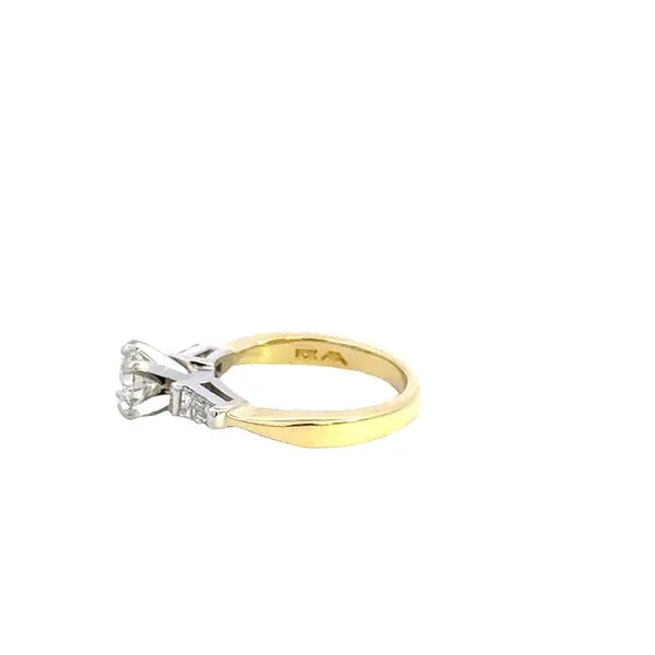 Estate 18KTT Diamond Engagement Ring Image 4 Kiefer Jewelers Lutz, FL