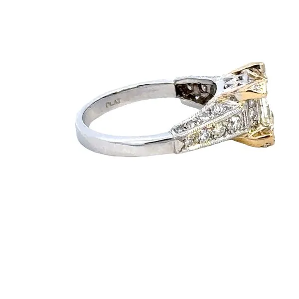 Estate Platinum and 18KY 1.35CTW Diamond Ring Image 3 Kiefer Jewelers Lutz, FL