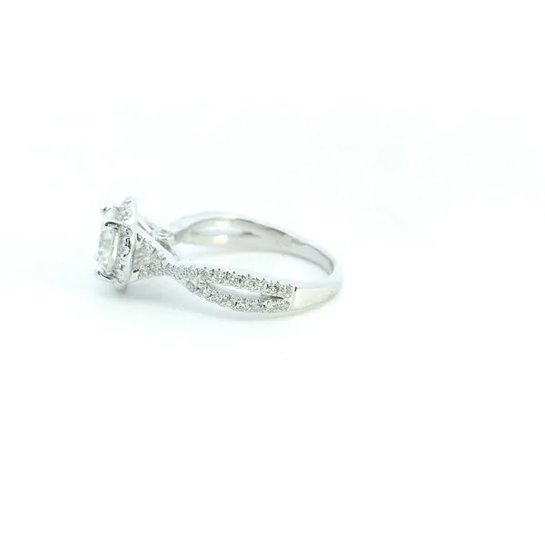 Estate 14KW 1.75CTW Diamond Halo Engagement Ring Image 4 Kiefer Jewelers Lutz, FL