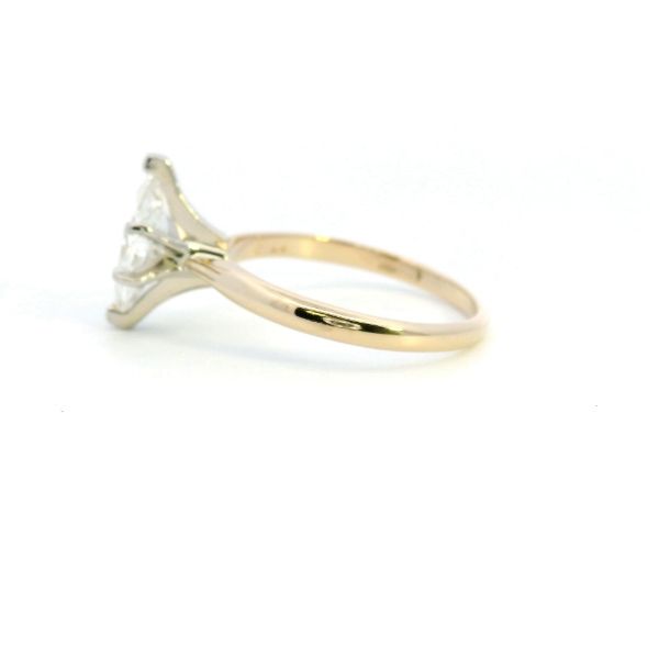 Estate 14KY 1CT Marquise Diamond Solitaire Ring Image 4 Kiefer Jewelers Lutz, FL