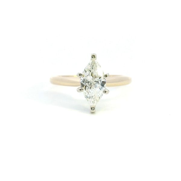 Estate 14KY 1CT Marquise Diamond Solitaire Ring Kiefer Jewelers Lutz, FL