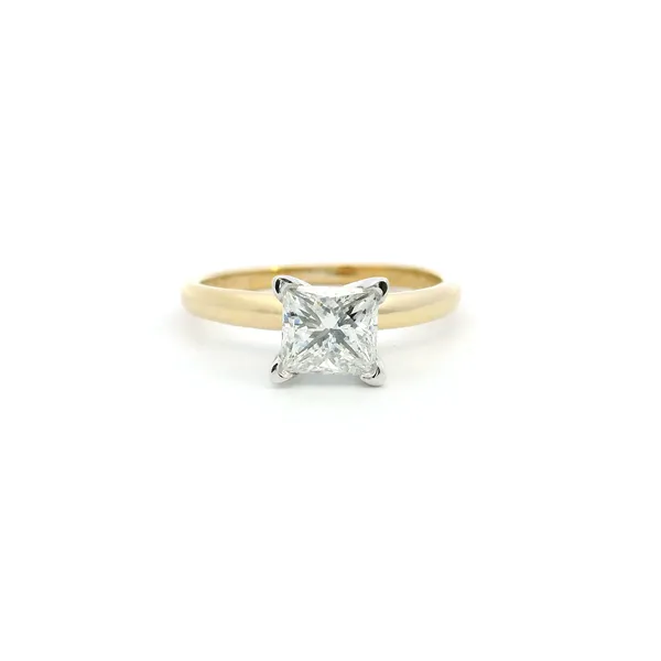 Estate 18KY/Plat 1.01CT Princess Cut Diamond Solitaire Engagement Ring Kiefer Jewelers Lutz, FL