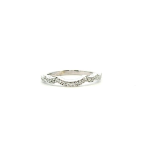Estate 14KW 0.25CTW Curved Diamond Wedding Band Kiefer Jewelers Lutz, FL