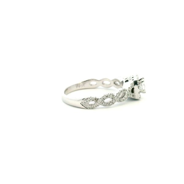 Estate 14KW 0.50CTW Diamond Princess Cut Halo Neil Lane Engagement Ring Image 3 Kiefer Jewelers Lutz, FL