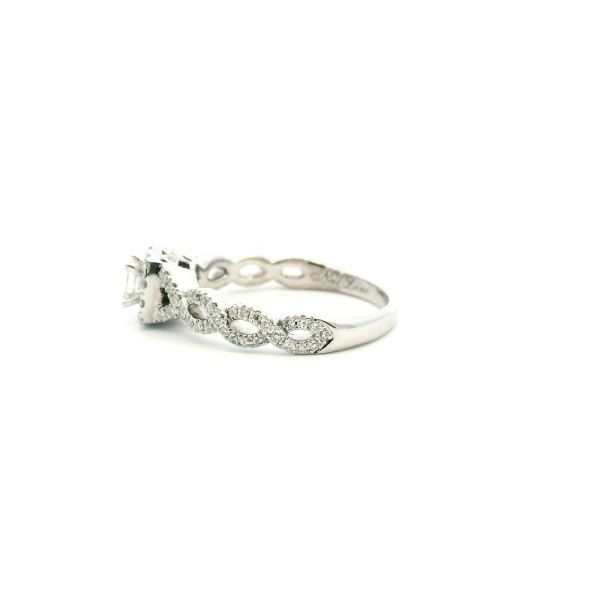 Estate 14KW 0.50CTW Diamond Princess Cut Halo Neil Lane Engagement Ring Image 4 Kiefer Jewelers Lutz, FL