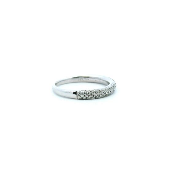 Estate 14KW 0.25CTW Double Row Diamond Vera Wang Wedding Band Image 3 Kiefer Jewelers Lutz, FL