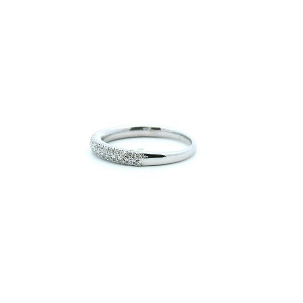 Estate 14KW 0.25CTW Double Row Diamond Vera Wang Wedding Band Image 4 Kiefer Jewelers Lutz, FL