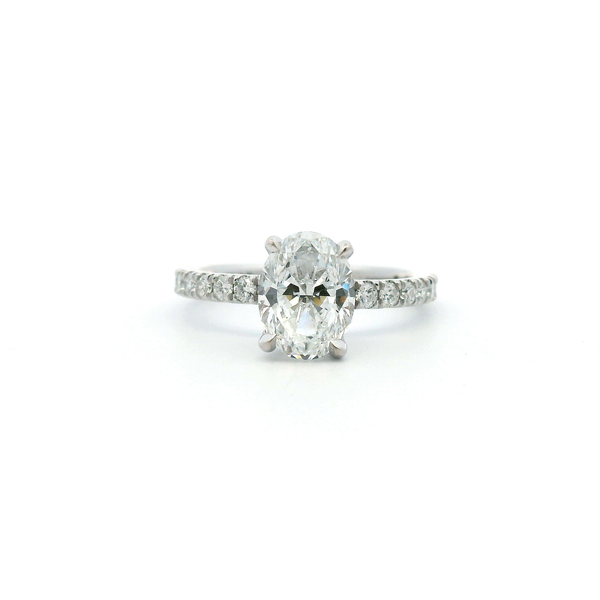 Estate Plat 2.01CTW Oval Diamond Engagement Ring Kiefer Jewelers Lutz, FL