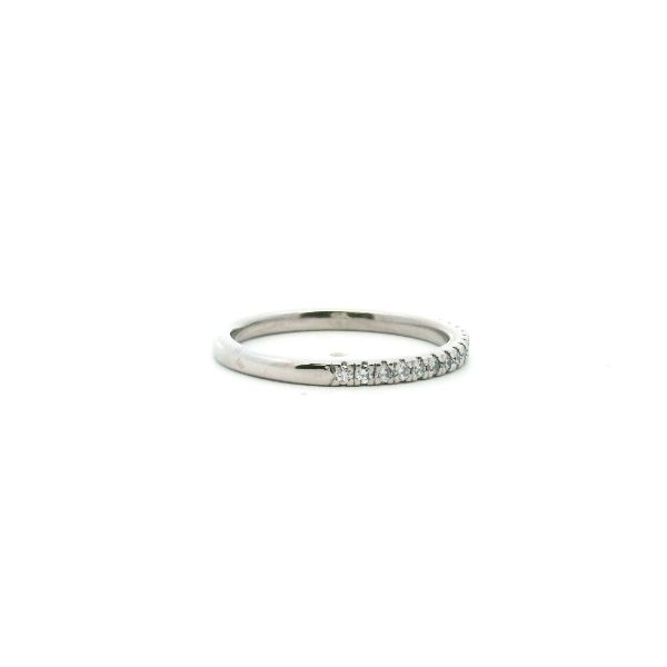 Estate Platinum 0.20CTW Diamond Wedding Band Image 3 Kiefer Jewelers Lutz, FL