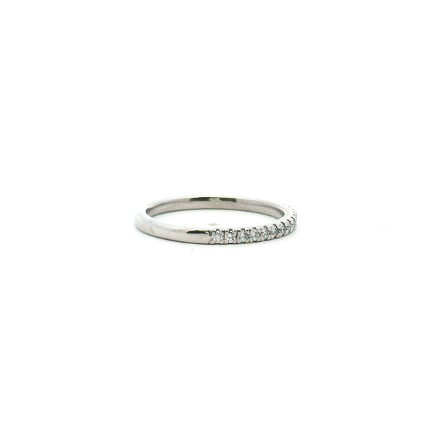Estate Platinum 0.20CTW Diamond Wedding Band Image 3 Kiefer Jewelers Lutz, FL