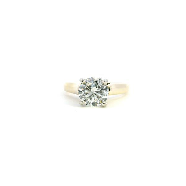 Estate 14KY 1.45CT Round Diamond Cathedral Solitaire Engagement Ring Kiefer Jewelers Lutz, FL