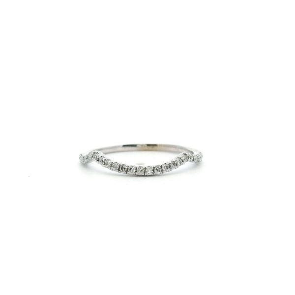 Estate 10KW 0.11CTW Diamond Contour Wedding Band Kiefer Jewelers Lutz, FL