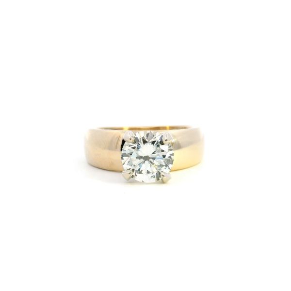 Estate 14KY 2.04CT Round Solitaire Engagement Ring Kiefer Jewelers Lutz, FL