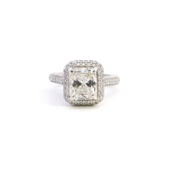 Estate Platinum 4.79CTW Radiant Cut Diamond Engagement Ring Kiefer Jewelers Lutz, FL