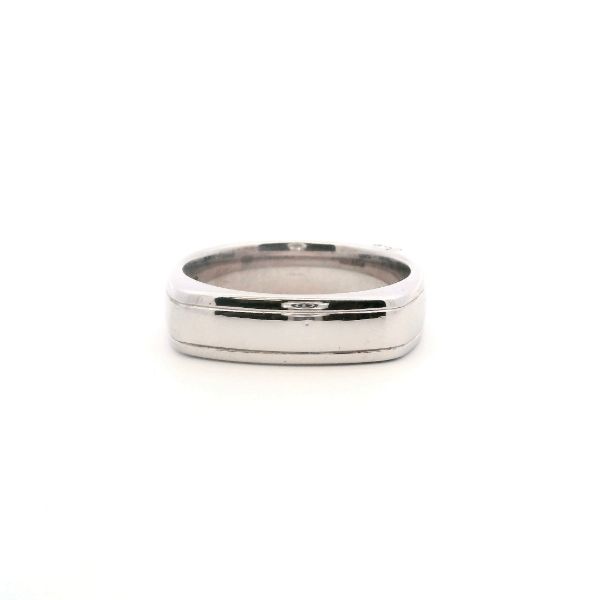 Estate 18KW A.Jaffe Squared Wedding Band Image 4 Kiefer Jewelers Lutz, FL