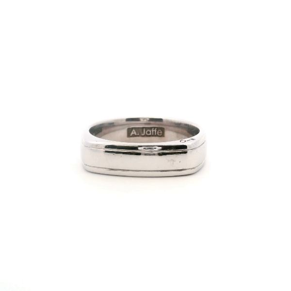 Estate 18KW A.Jaffe Squared Wedding Band Kiefer Jewelers Lutz, FL
