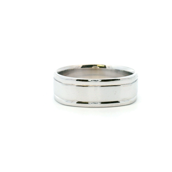 Estate 14KW Squared Wedding Band Image 3 Kiefer Jewelers Lutz, FL