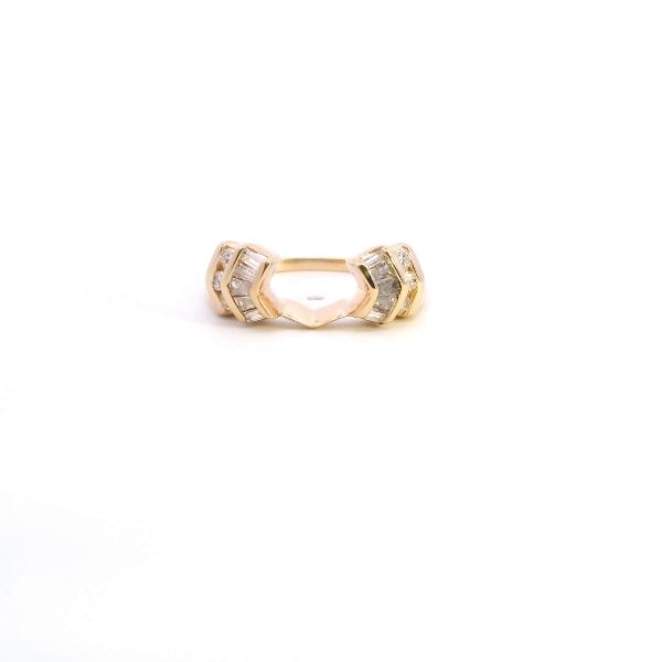 Estate 14KY 0.25CTW Bagguette and Round Diamond Ring Wrap Kiefer Jewelers Lutz, FL