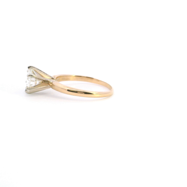 Estate 14KY 1.0CT Round Solitaire Engagement Ring Image 3 Kiefer Jewelers Lutz, FL