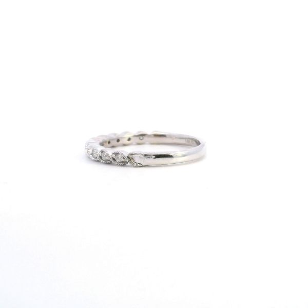 Estate 14KW 0.11CTW Diamond Twist Band Image 3 Kiefer Jewelers Lutz, FL
