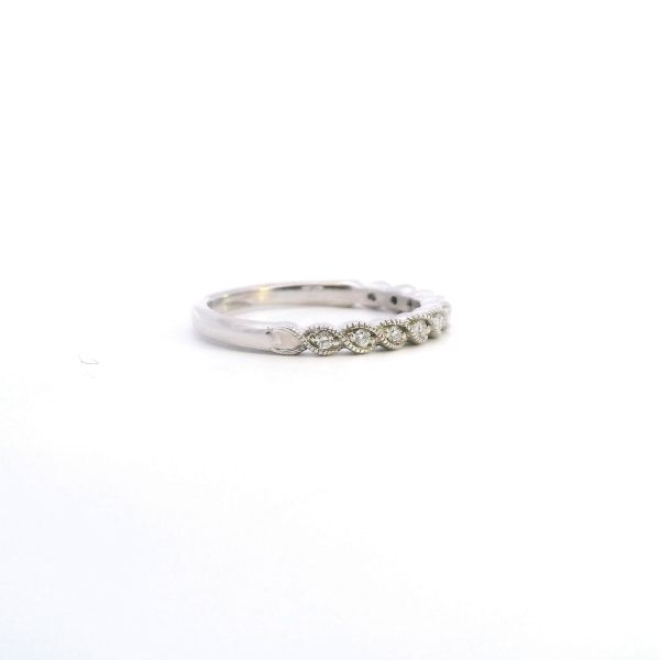 Estate 14KW 0.11CTW Diamond Twist Band Image 4 Kiefer Jewelers Lutz, FL