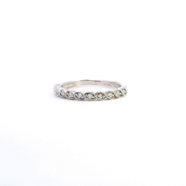 Estate 14KW 0.11CTW Diamond Twist Band Kiefer Jewelers Lutz, FL