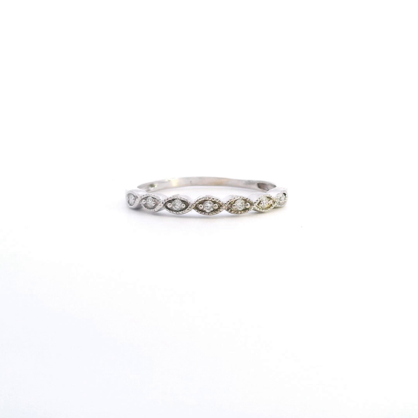 Estate 14KW .05CTW Diamond Twist Band Kiefer Jewelers Lutz, FL