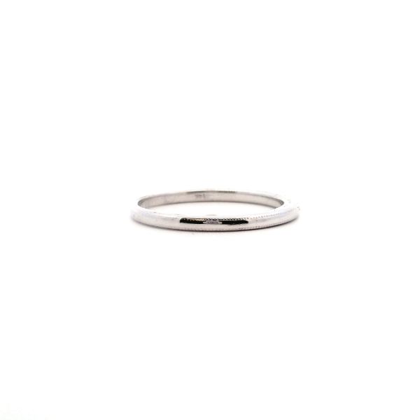 Estate 14KW 2MM Milgrain Wedding Band Image 4 Kiefer Jewelers Lutz, FL