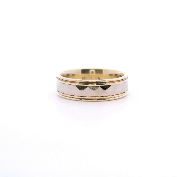Estate 14KYW Pyramid Design Wedding Band Kiefer Jewelers Lutz, FL