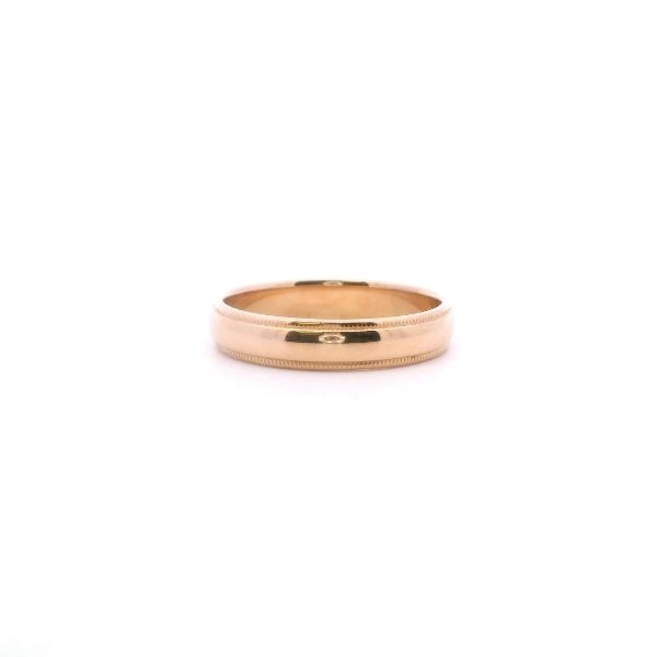Estate 14KY 4MM Milgrain Wedding Band Kiefer Jewelers Lutz, FL