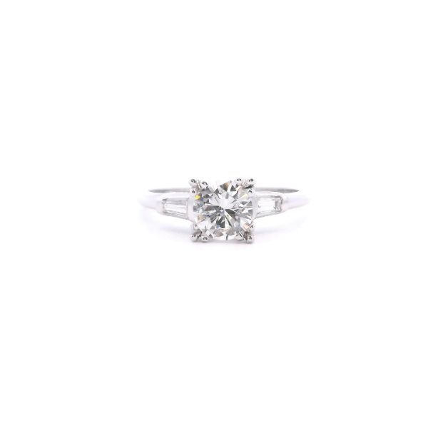 Estate Plat 1.01CT Diamond Engagement Ring Kiefer Jewelers Lutz, FL
