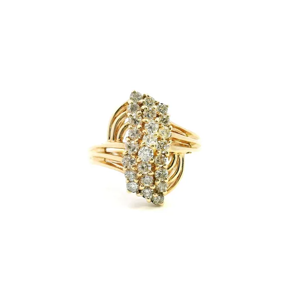 Estate 14KY 1CTW Diamond Cluster Fashion Ring Kiefer Jewelers Lutz, FL