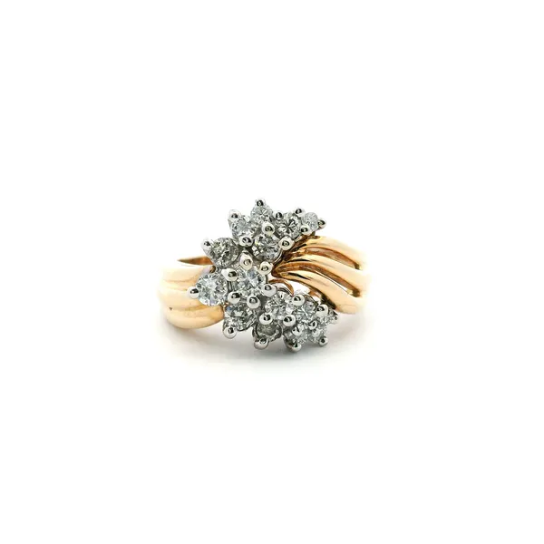Estate 14KY 0.50CTW Diamond Cluster Fashion Ring Kiefer Jewelers Lutz, FL