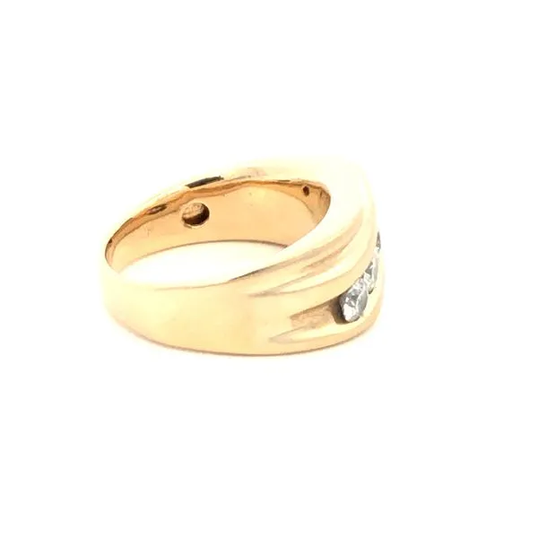 Estate 14KY Men's Diamond Band Image 3 Kiefer Jewelers Lutz, FL