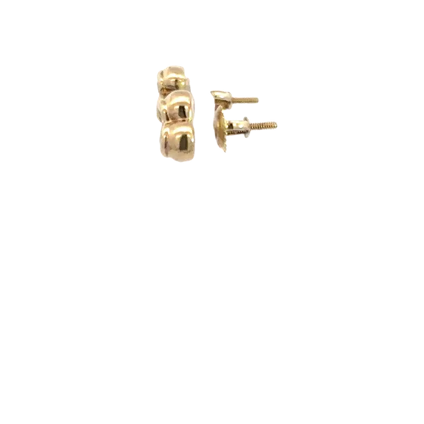 Estate 14K Diamond Cluster Earrings Image 4 Kiefer Jewelers Lutz, FL
