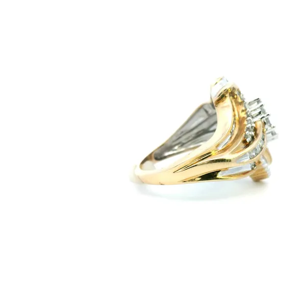 Estate 10KY Diamond Marquise Cluster Fashion Ring Image 3 Kiefer Jewelers Lutz, FL