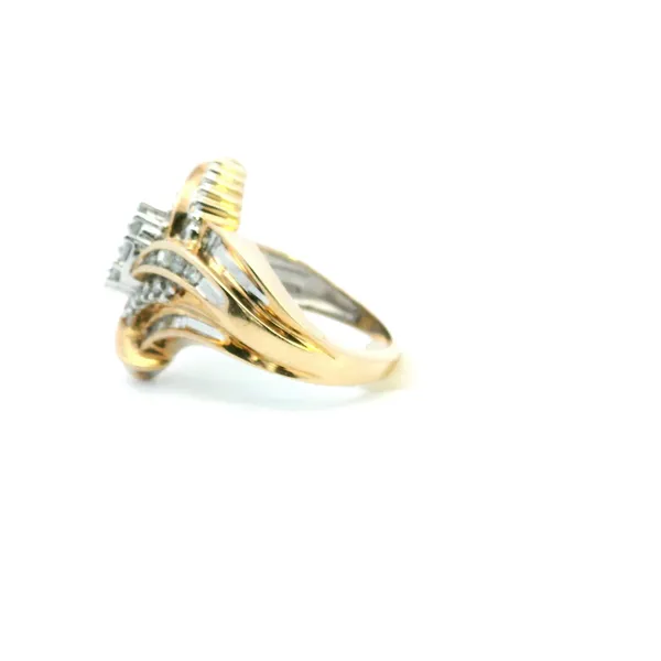 Estate 10KY Diamond Marquise Cluster Fashion Ring Image 4 Kiefer Jewelers Lutz, FL