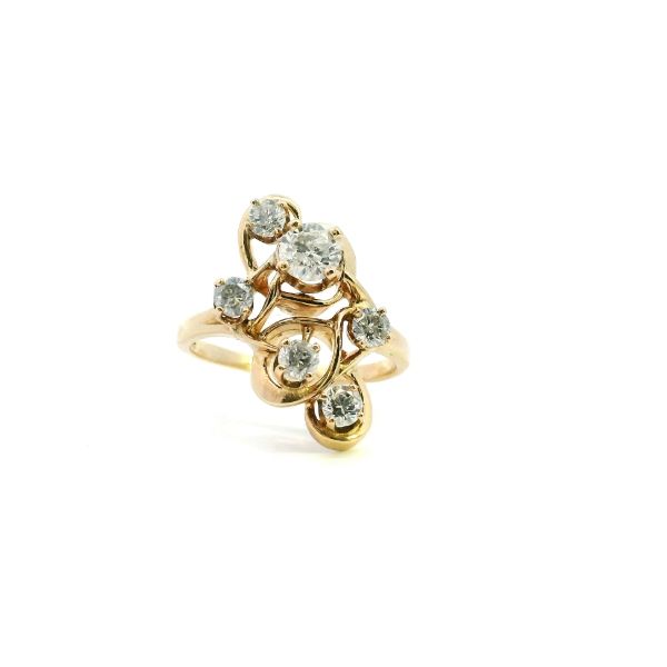 Estate 14KY 1.35CTW Nine Diamond Fashion Ring Kiefer Jewelers Lutz, FL