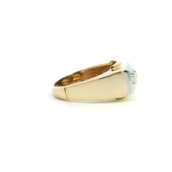 Estate 10KYW 0.15CTW Three Stone Band Image 3 Kiefer Jewelers Lutz, FL