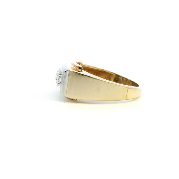 Estate 10KYW 0.15CTW Three Stone Band Image 4 Kiefer Jewelers Lutz, FL