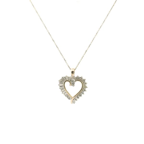 Estate 14KY Diamond Heart Pendant Kiefer Jewelers Lutz, FL