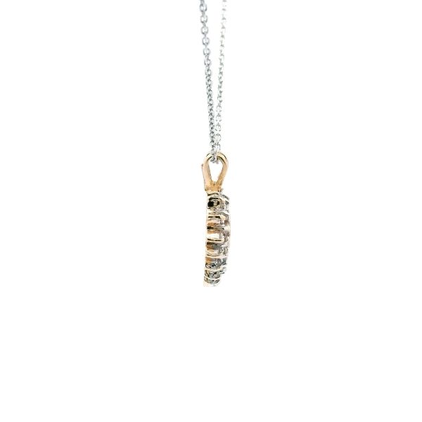 Estate 14KY Diamond Heart Pendant Image 3 Kiefer Jewelers Lutz, FL
