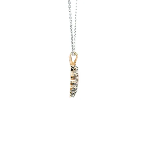 Estate 14KY Diamond Heart Pendant Image 3 Kiefer Jewelers Lutz, FL