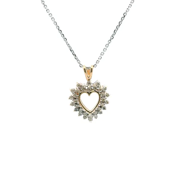 Estate 14KY Diamond Heart Pendant Kiefer Jewelers Lutz, FL