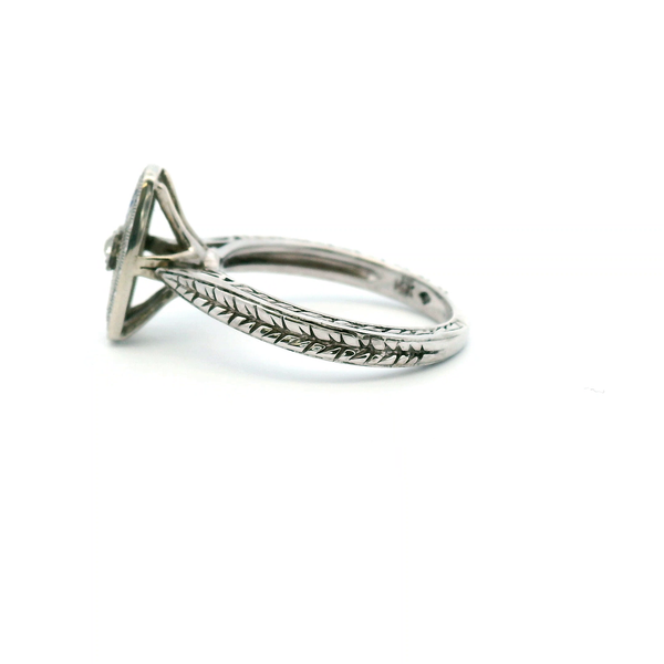 14KW Vintage Diamond and Enamel Ring Image 4 Kiefer Jewelers Lutz, FL