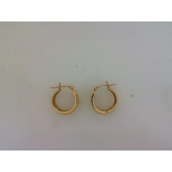 14K Estate Diamond Hoop Earrings Kiefer Jewelers Lutz, FL