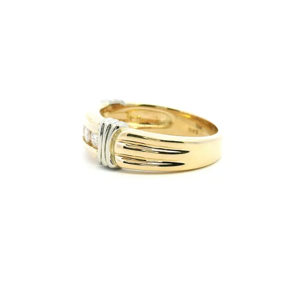 Estate 14KYW 0.50CTW Diamond Channel Set Wedding Band Image 4 Kiefer Jewelers Lutz, FL