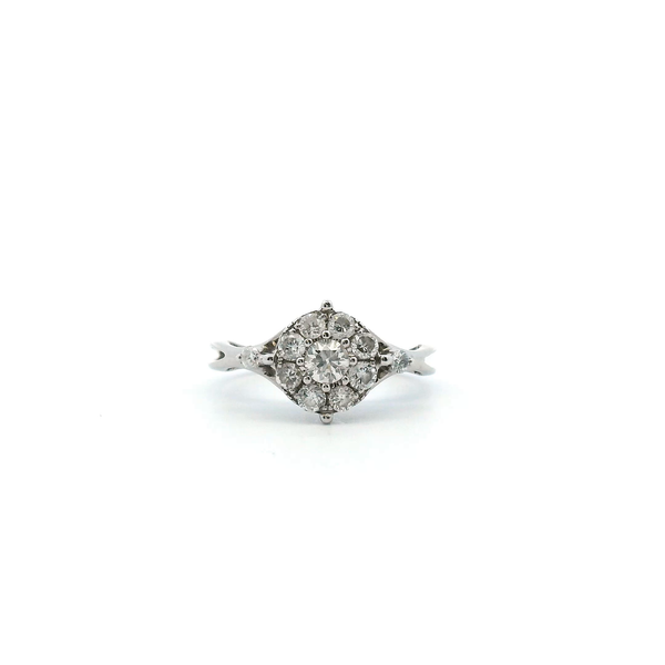 Estate 14KW 0.38CTW Diamond Cluster Ring Kiefer Jewelers Lutz, FL